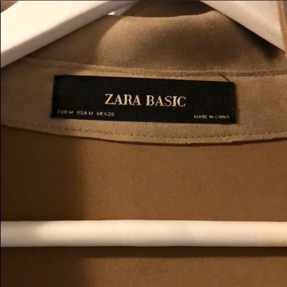 ZARA BASICS LONG DRESS COAT - Picture 2 of 4
